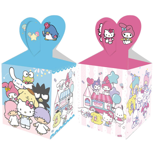 Set of 12 Hello Kitty inspired Favor Boxes - Baby Shower Party Favors, Birthday Treat Box, Sanrio inspired Kawaii birthday