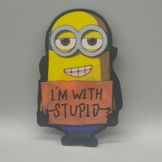Lenticular Minion Sticker - 3D Morphing Despicable Me Decal