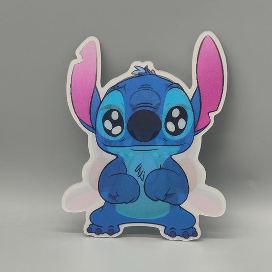 Stitch 3D Lenticular Sticker - Lilo & Stitch - 3-in-1 Shifting Image - Emotional Transformations Decal