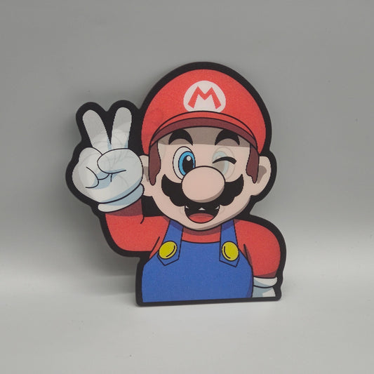 Lenticular 3D Mario Sticker | Morphing Video Game Character Decal | Super Mario Animated Sticker | Gamer Gift | Water Bottle & Laptop Decal