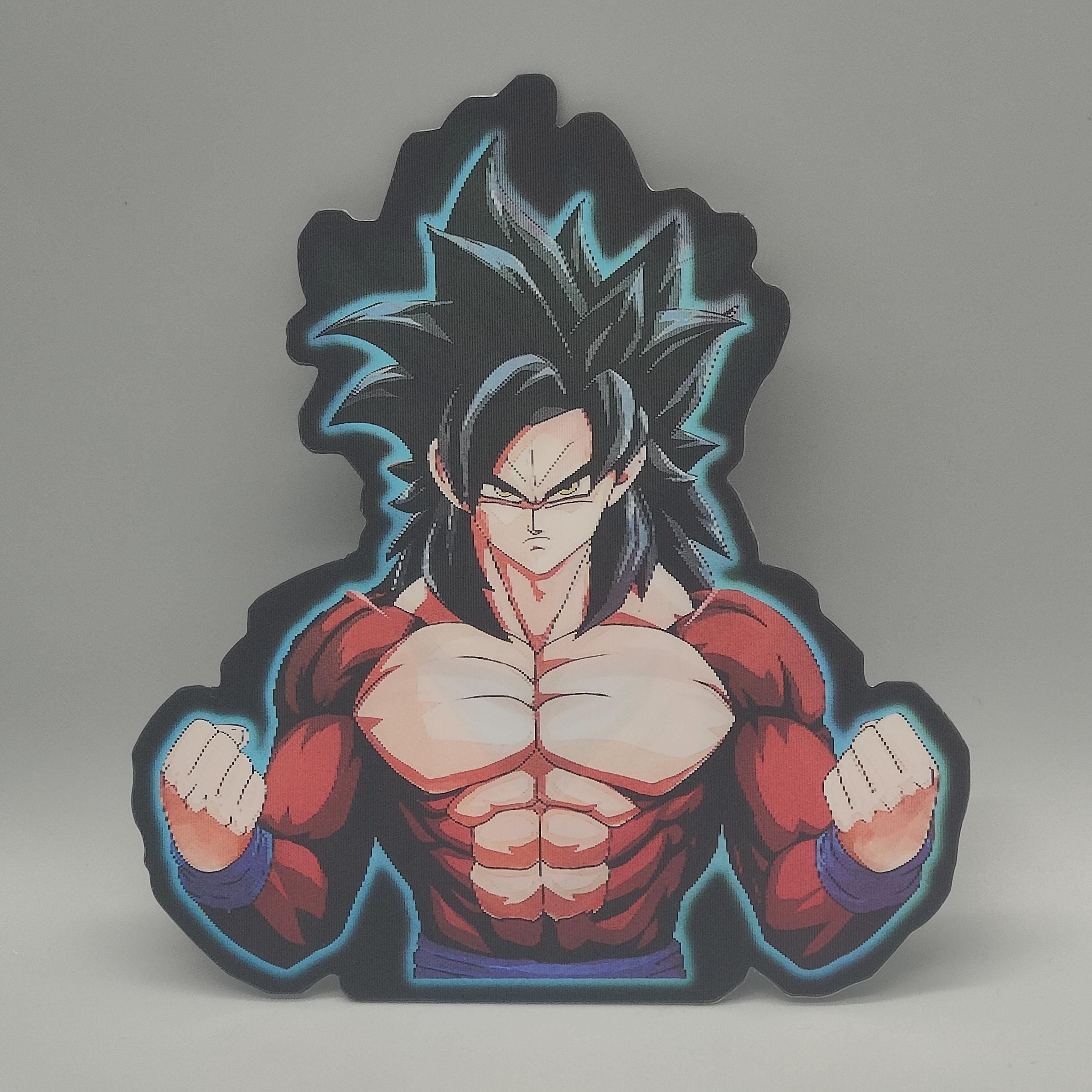 Dragon Ball Z Goku 3D Lenticular Sticker - Super Saiyan, SSJ4 & Ultra Instinct Morphing Decal