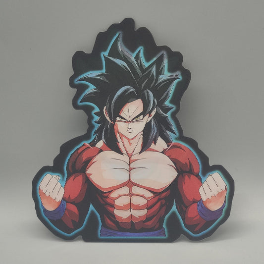 Dragon Ball Z Goku 3D Lenticular Sticker - Super Saiyan, SSJ4 & Ultra Instinct Morphing Decal