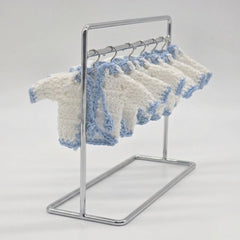 Set of 6 Mini Crochet Baby Jackets - Handcrafted Party Favors & Party Gift for Baby Showers, Baptisms & Birthdays | Custom Rack Options