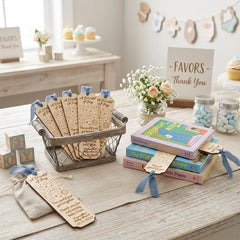 12 Personalized wood Baby Shower party favor bookmarks - Custom star moon celestial party gifts - Pink Blue Sage ribbon accent options