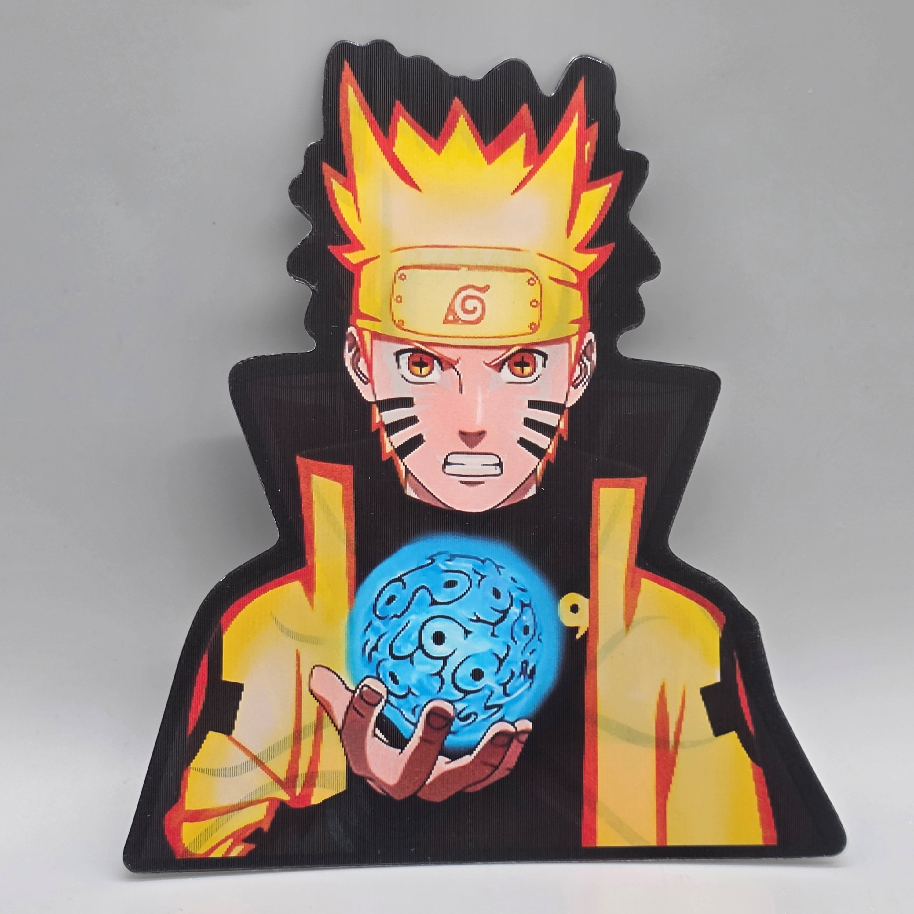 3D Moving Naruto Lenticular Sticker | Anime Decal Gift | Rasengan Uzumaki Holographic Peeker | Car Laptop Window Decal