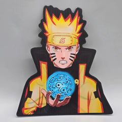 3D Moving Naruto Lenticular Sticker | Anime Decal Gift | Rasengan Uzumaki Holographic Peeker | Car Laptop Window Decal