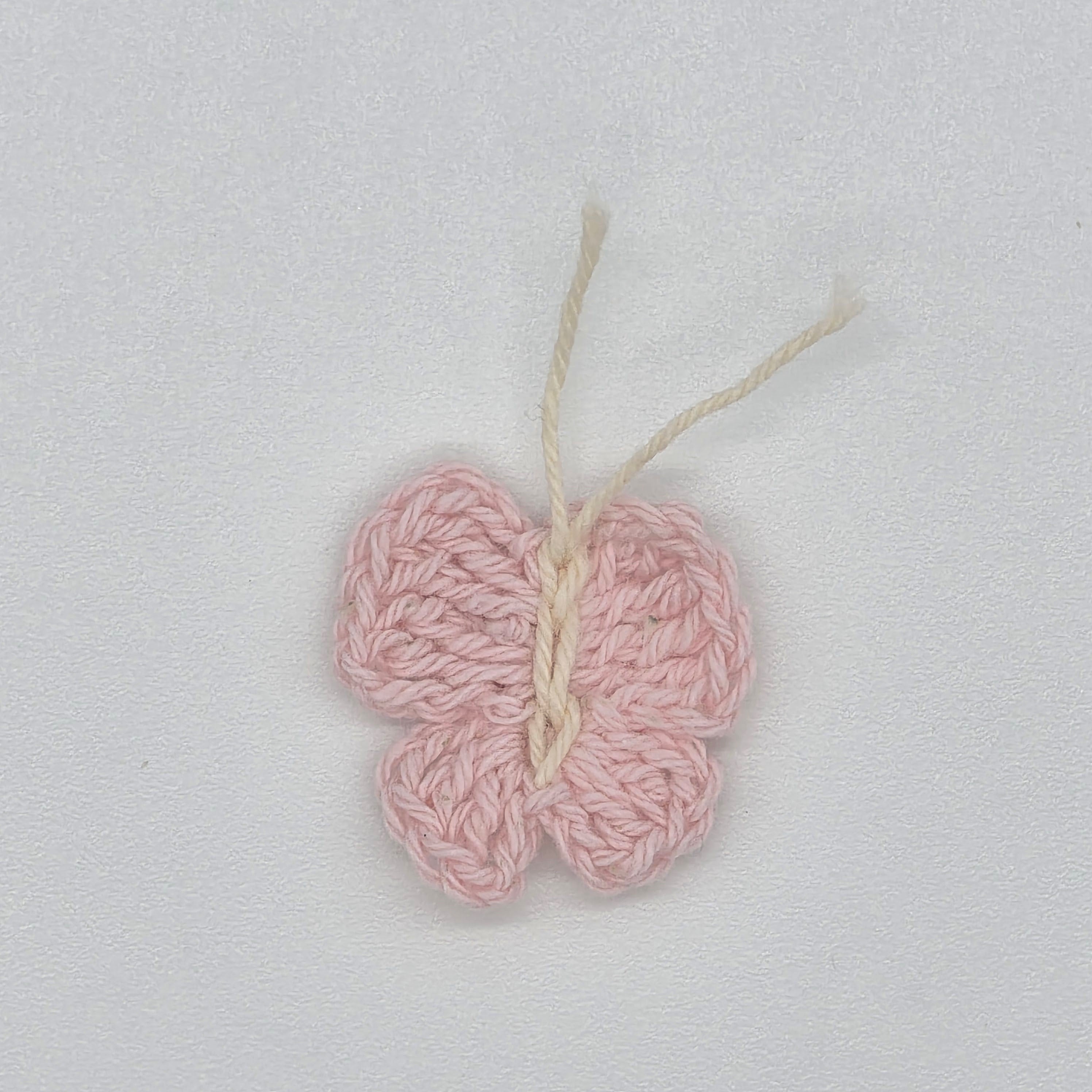 Handmade Tiny Pink Crochet Butterflies - Set of 10 - Spring & Easter Party Decor, Party Gift & Party Favor - Mini Crochet Butterflies