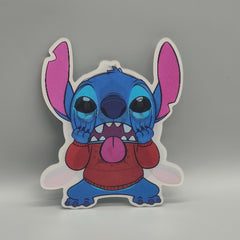 Stitch 3D Lenticular Sticker - Lilo & Stitch - 3-in-1 Shifting Image - Emotional Transformations Decal