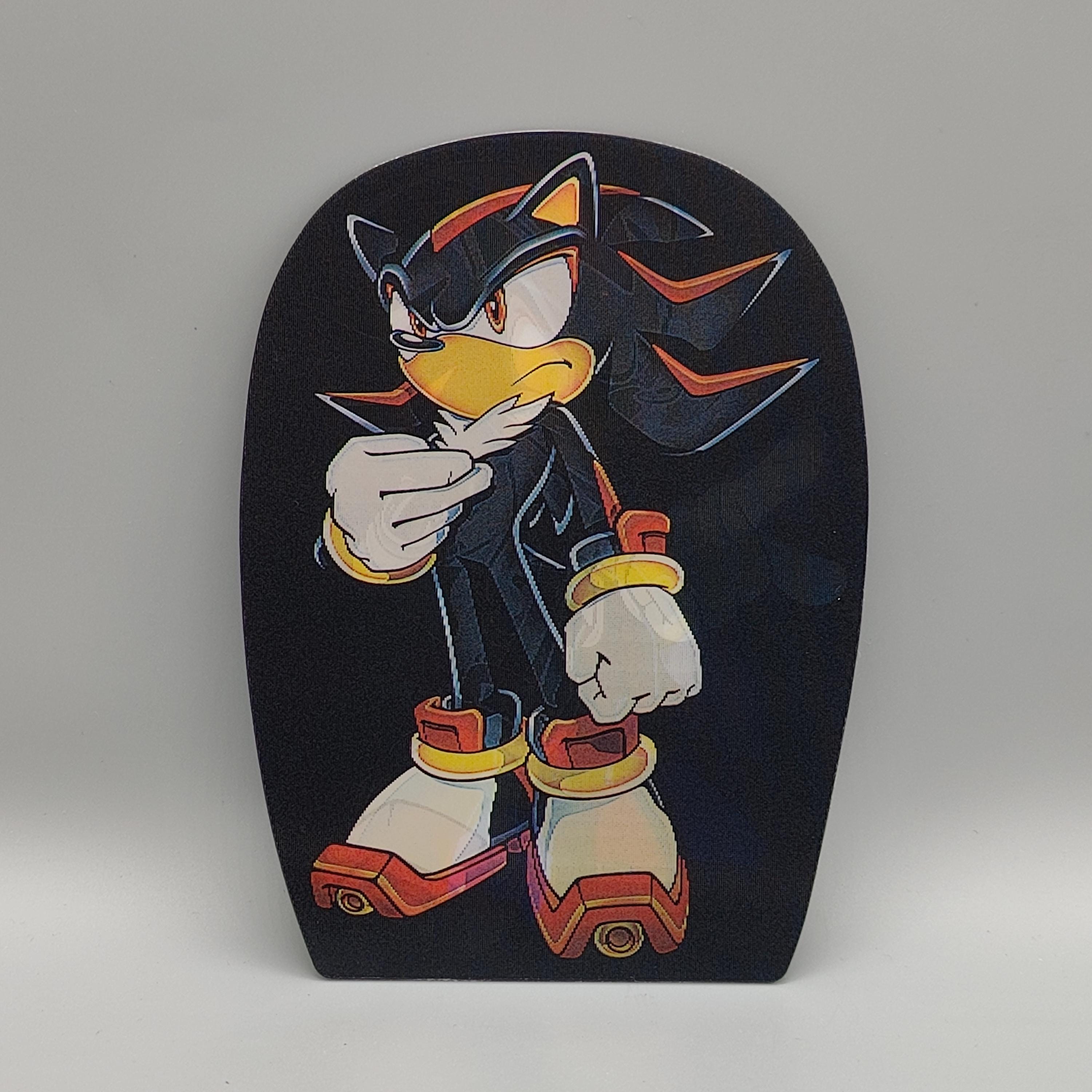 Shadow the Hedgehog Lenticular Sticker: Dynamic 3D Effect