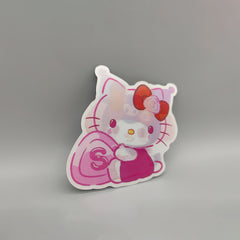 3D Hello Kitty, Kuromi & My Melody Lenticular Sticker – Waterproof Decal