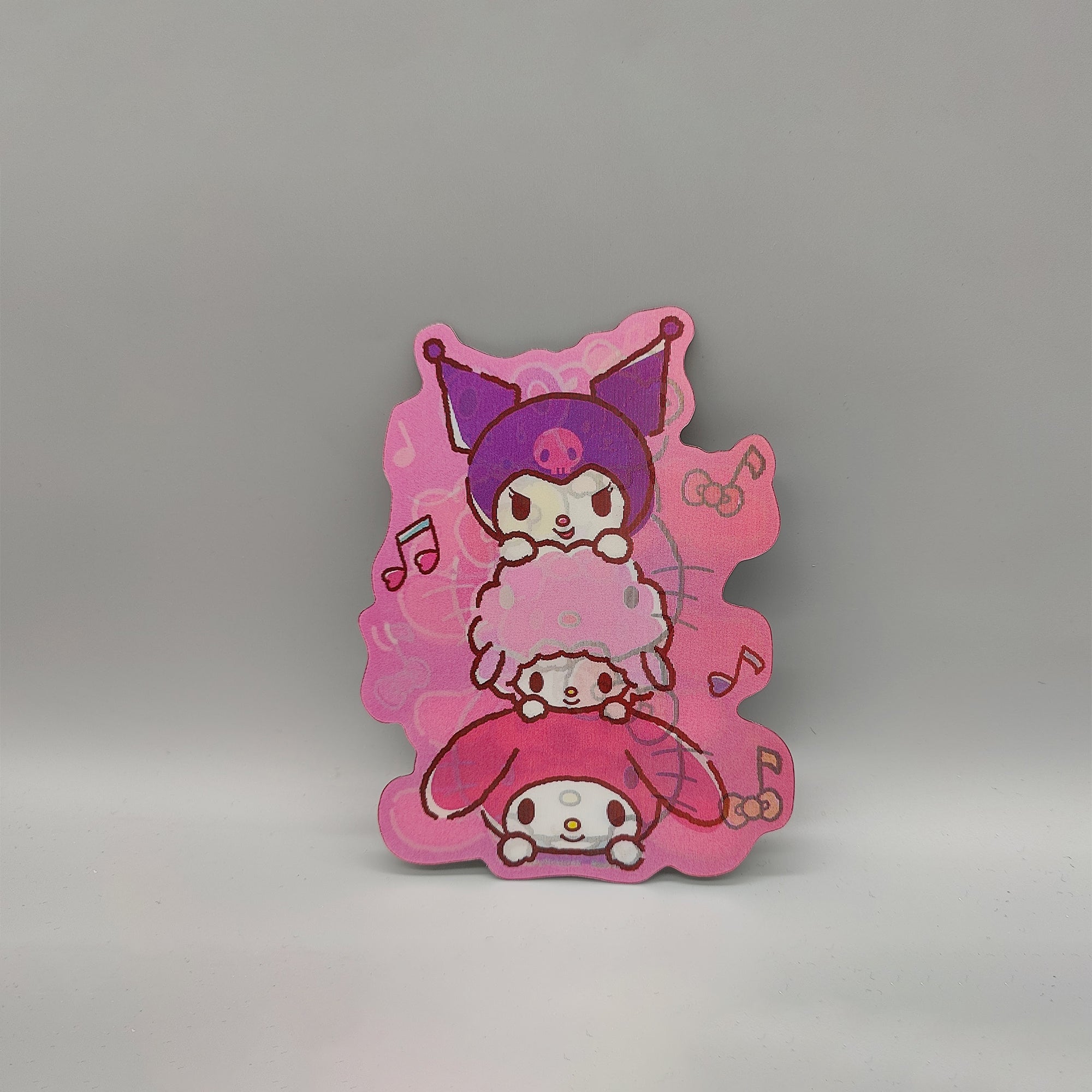 3D Hello Kitty Lenticular Sticker – Kuromi, My Melody & Cinnamoroll