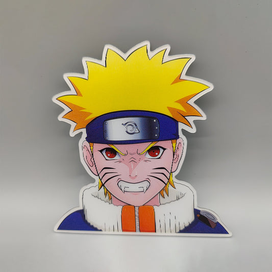 3D Lenticular Anime Sticker – Magical Transformation Waterproof Decal