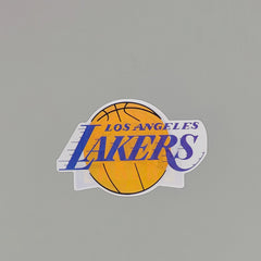 3D Lenticular Lakers Sticker – Purple & Gold Basketball Decal