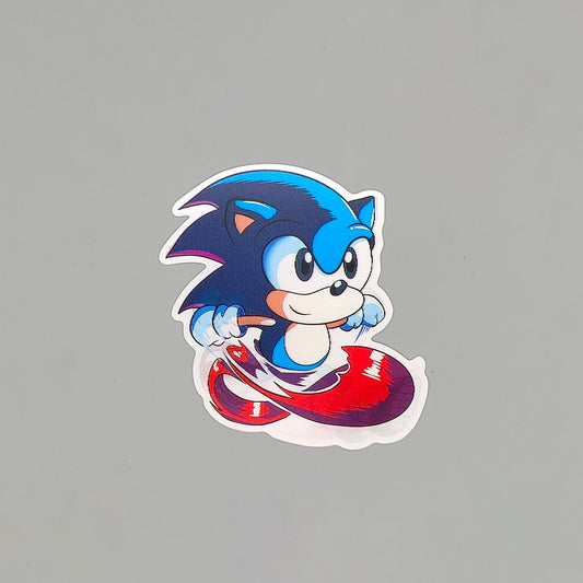 3D Sonic the Hedgehog Sticker – Waterproof Gamer Sticker