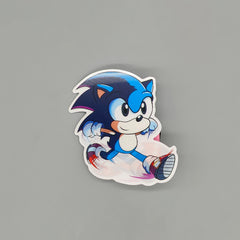 3D Sonic the Hedgehog Sticker – Waterproof Gamer Sticker