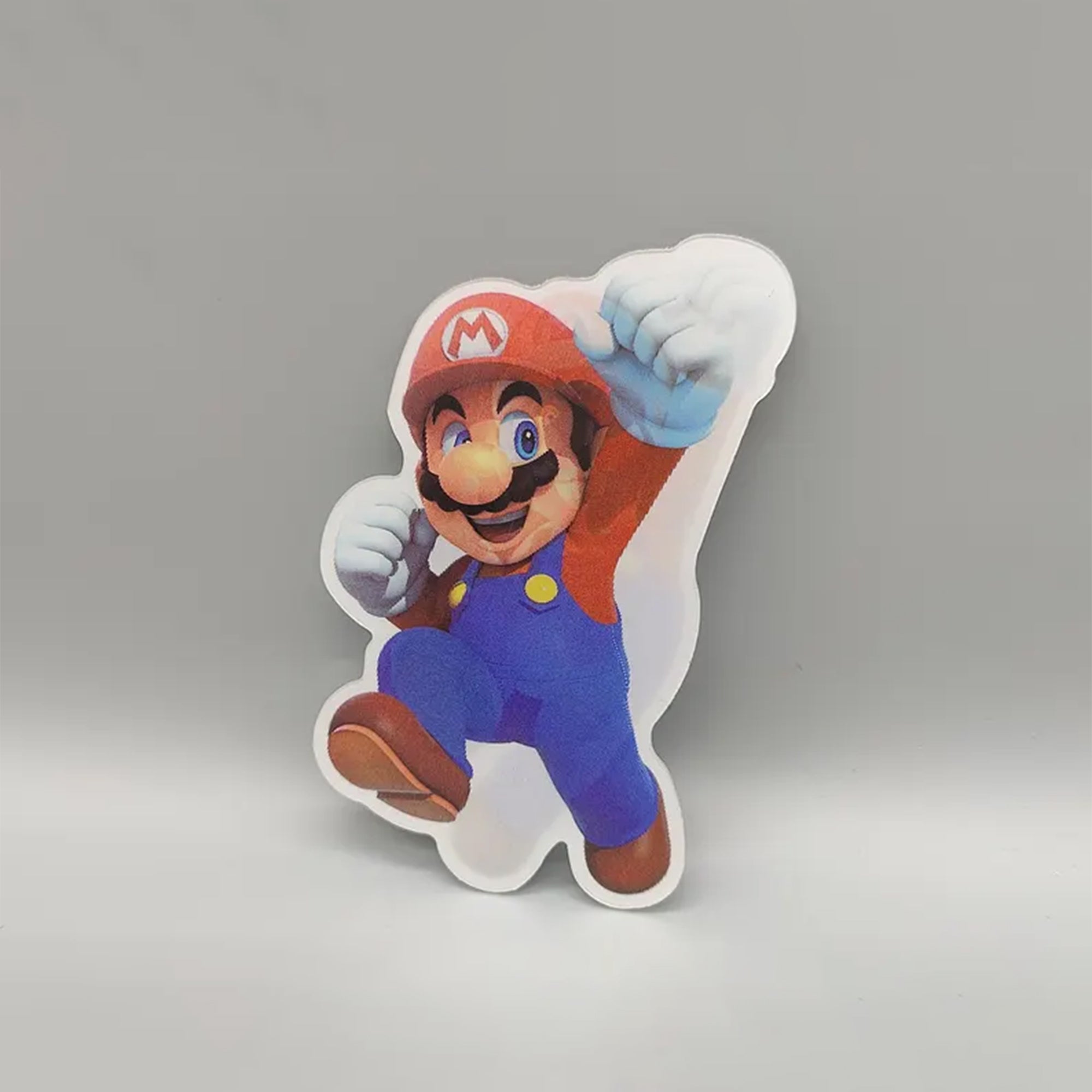 3D Super Mario Lenticular Sticker – Mario Jumping, Waterproof Decal