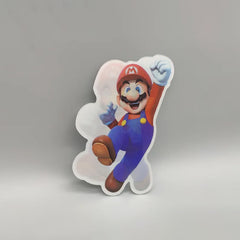 3D Super Mario Lenticular Sticker – Mario Jumping, Waterproof Decal