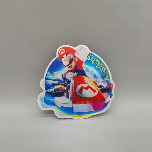 3D Super Mario Lenticular Sticker – Mario Kart, Waterproof Decal