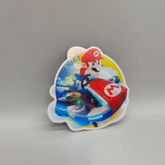 3D Super Mario Lenticular Sticker – Mario Kart, Waterproof Decal