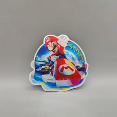 3D Super Mario Lenticular Sticker – Mario Kart, Waterproof Decal