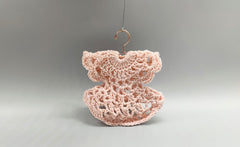 Set of 6 - Baby Dress, Baby shower favors, Baby Pink, Baby welcome favors, Crochet mini dress, cute party favors, quinceanera