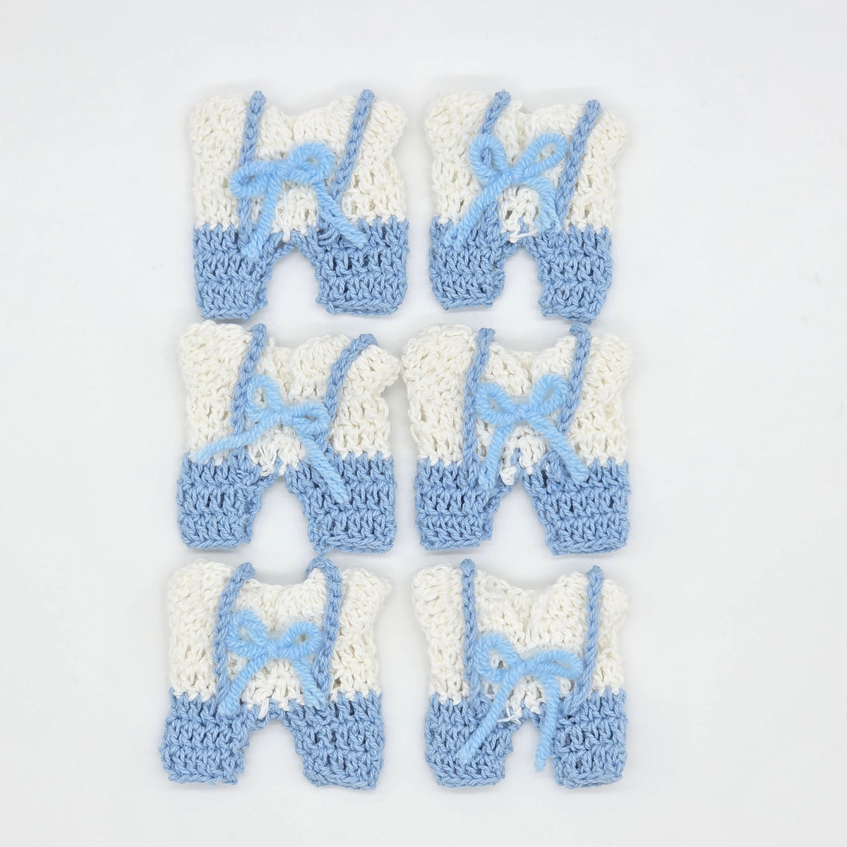 Mini Crochet Party Favors - Tiny Outfit or Romper Guest Party Gift | Baby Shower, Baptism & Event Decor with Hanger Options