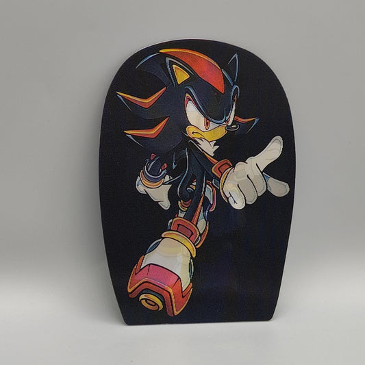 Shadow the Hedgehog Lenticular Sticker: Dynamic 3D Effect