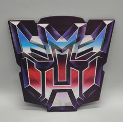Transformers 3D Lenticular Sticker - Autobot vs Decepticon Shifting Logo - Car Decal, Laptop Sticker, Fan Art