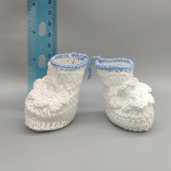 Mini Crochet Baby Booties, Baby Shoe Favors, Party favors and decor - 6 Pairs