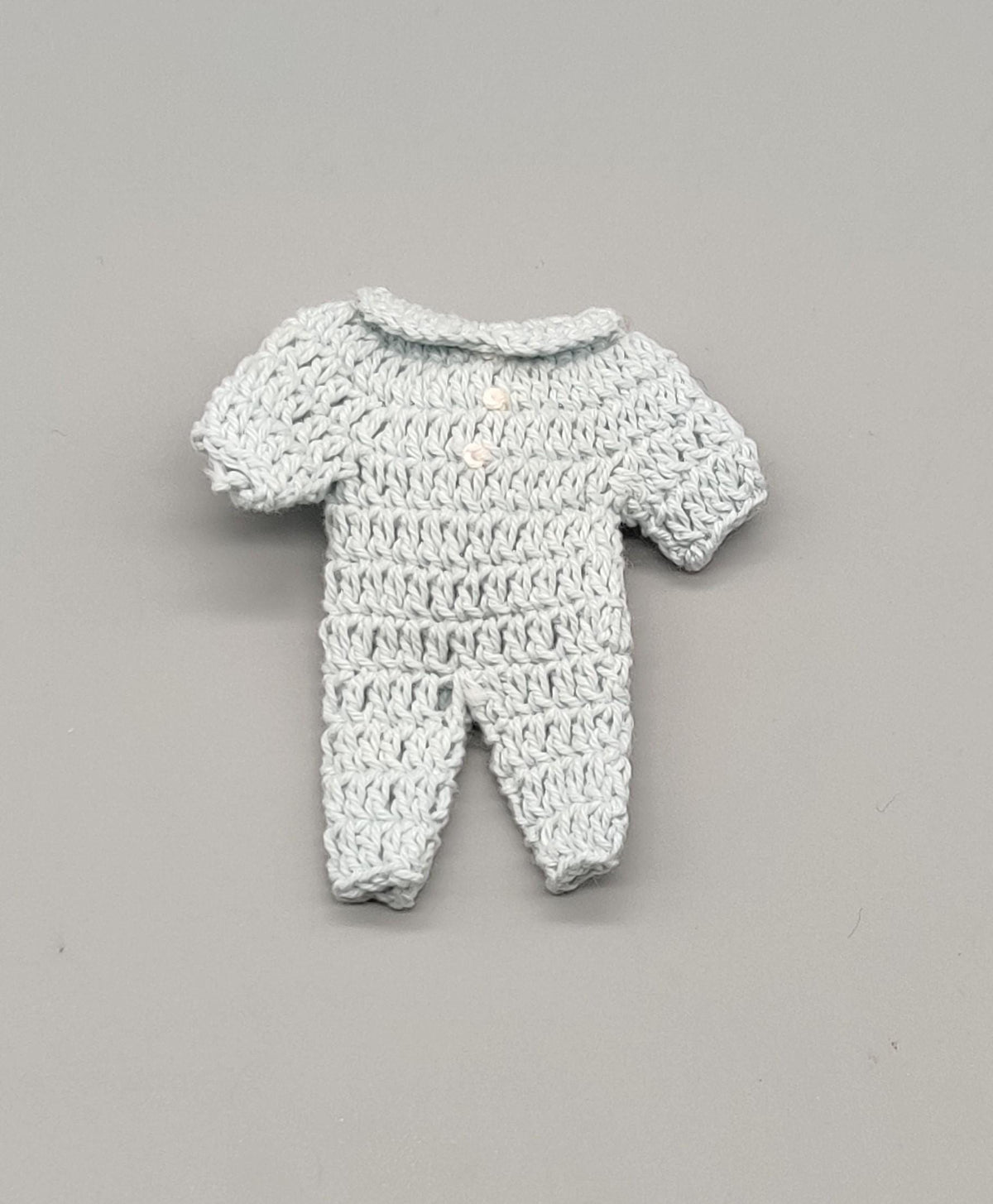 Set of 6 - Baby shower favors, Baby Blue, Baby welcome favors, Crochet mini outfit, cute party favors, crochet favors