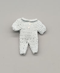 Set of 6 - Baby shower favors, Baby Blue, Baby welcome favors, Crochet mini outfit, cute party favors, crochet favors