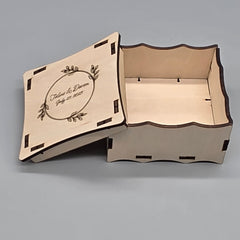 Personalized Wooden Wedding Favor Boxes - Bridal Shower Gift - Set of 12 - Custom Rustic Wedding Favor Box