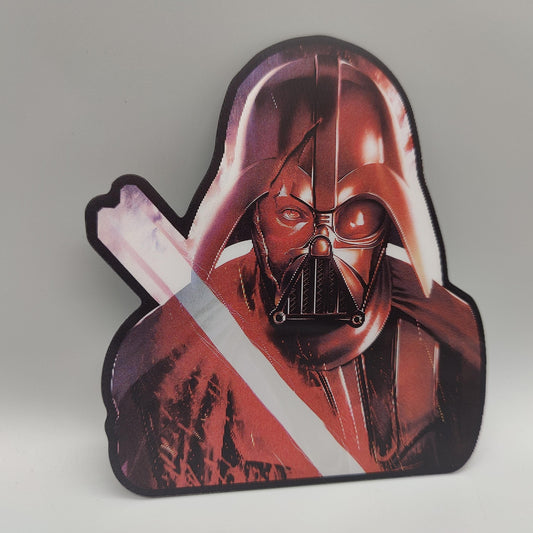 Dark Lord 3D Lenticular Sticker | Helmet to Human | Sith Lord Vinyl Decal - High Quality Waterproof For Craft, Car, Laptop