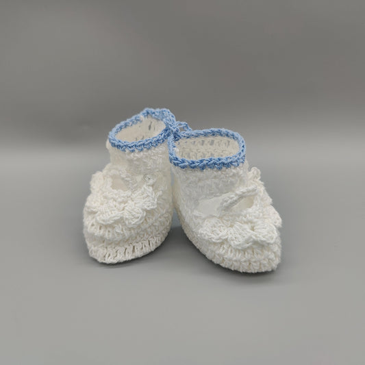 Mini Crochet Baby Booties, Baby Shoe Favors, Party favors and decor - 6 Pairs