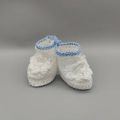 Mini Crochet Baby Booties, Baby Shoe Favors, Party favors and decor - 6 Pairs