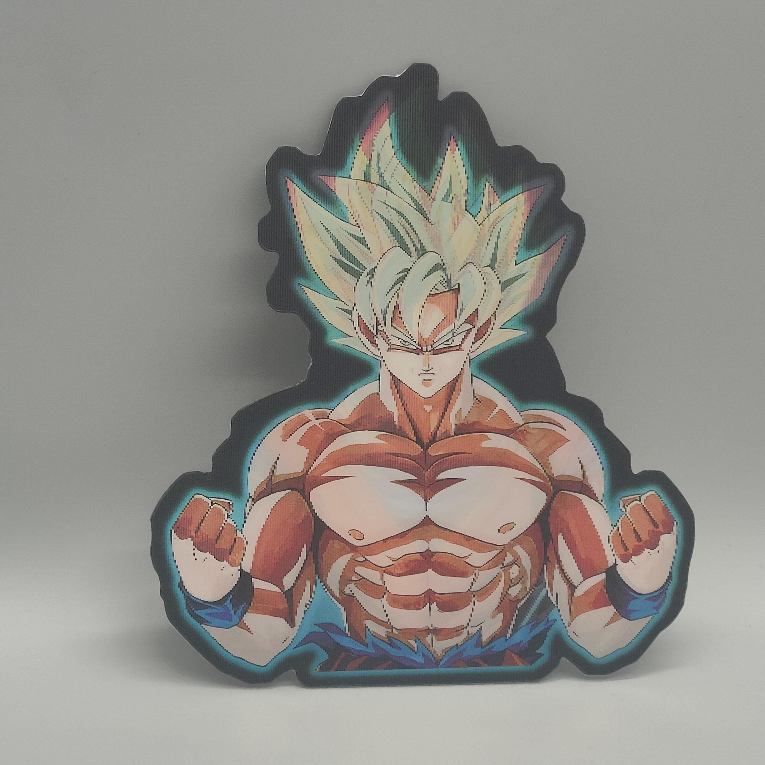 Dragon Ball Z Goku 3D Lenticular Sticker - Super Saiyan, SSJ4 & Ultra Instinct Morphing Decal