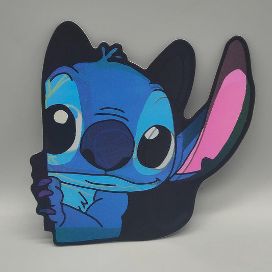 3D Lenticular Stitch and Angel Inspired Sticker Morphing Lilo and Stitch Decal