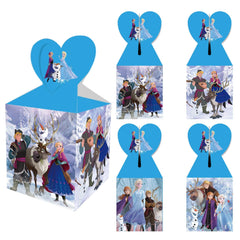Set of 12 Frozen inspired Favor Boxes - Baby Shower Party Favors, Birthday Treat Box, Ice Queen and Snow Princess favor boxes