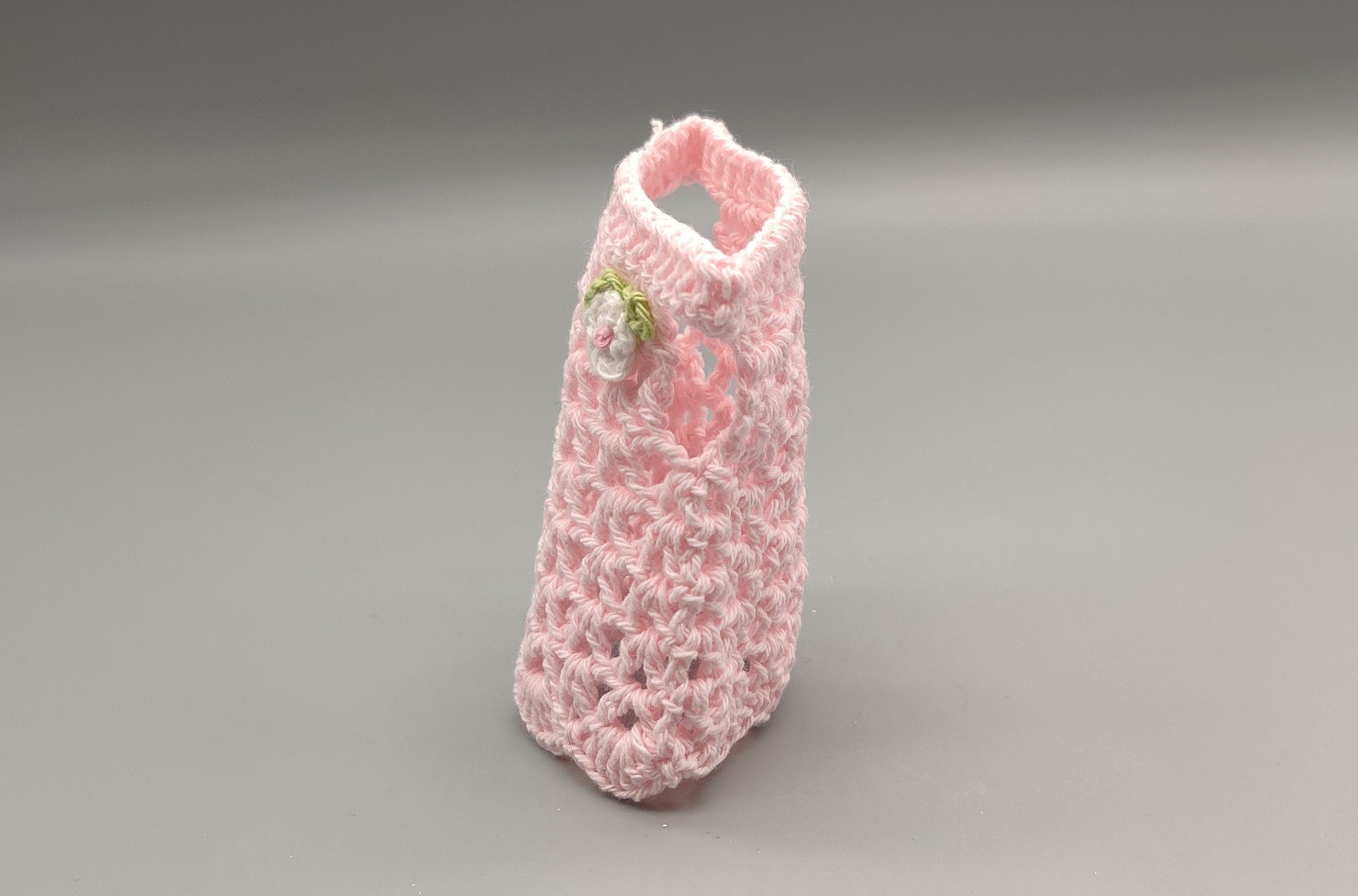 Set of 6 - Baby Pink Baby Dress, Baby shower favors, Baby welcome favors, Crochet mini dress, cute party favors, quinceanera, sweet 16