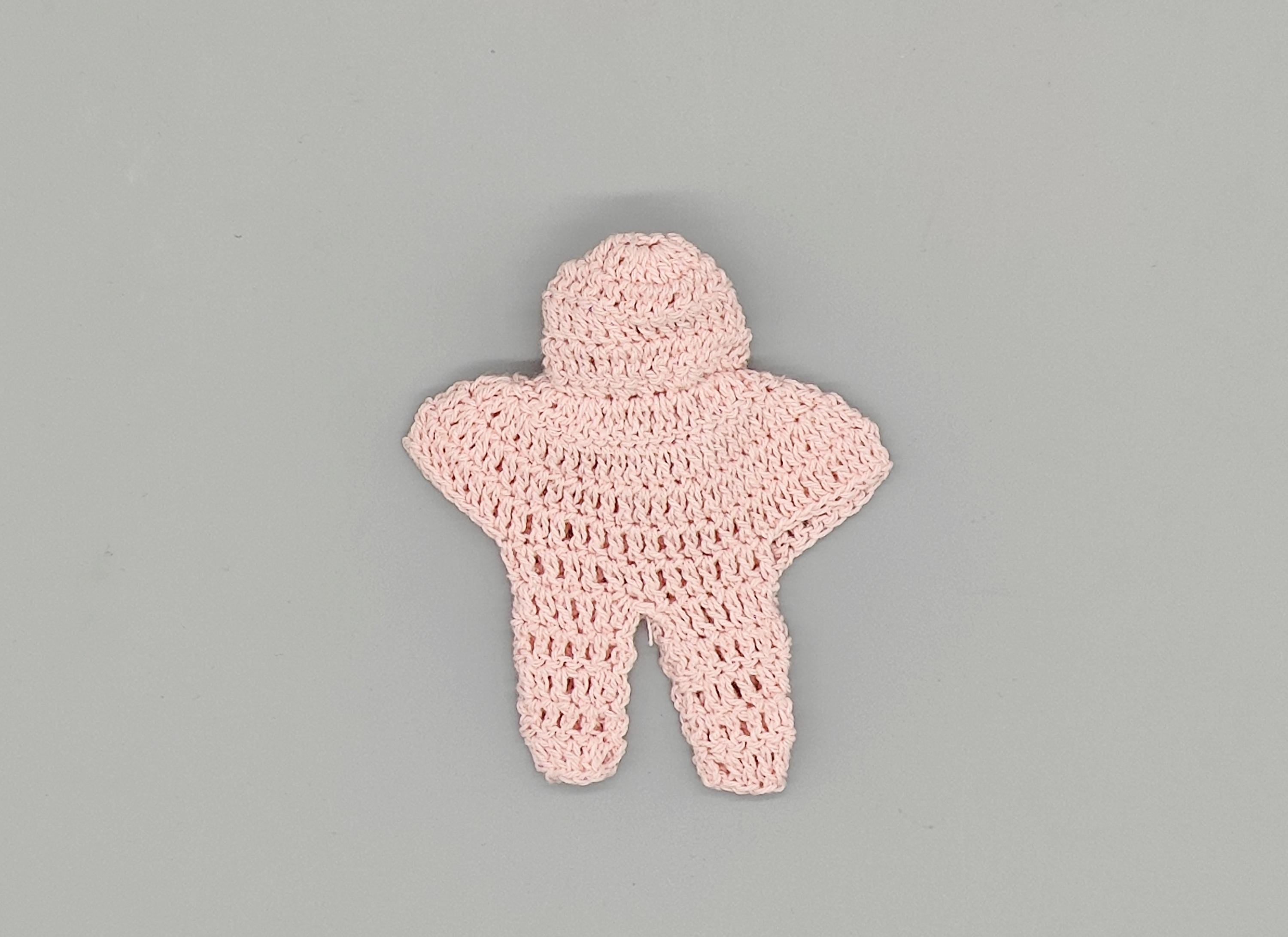 Set of 6 - Baby Jumper Onsie with Hoodie, Baby shower favors, Baby Blue, Baby welcome favors, Jumper favors, Crochet favor, cute party favor