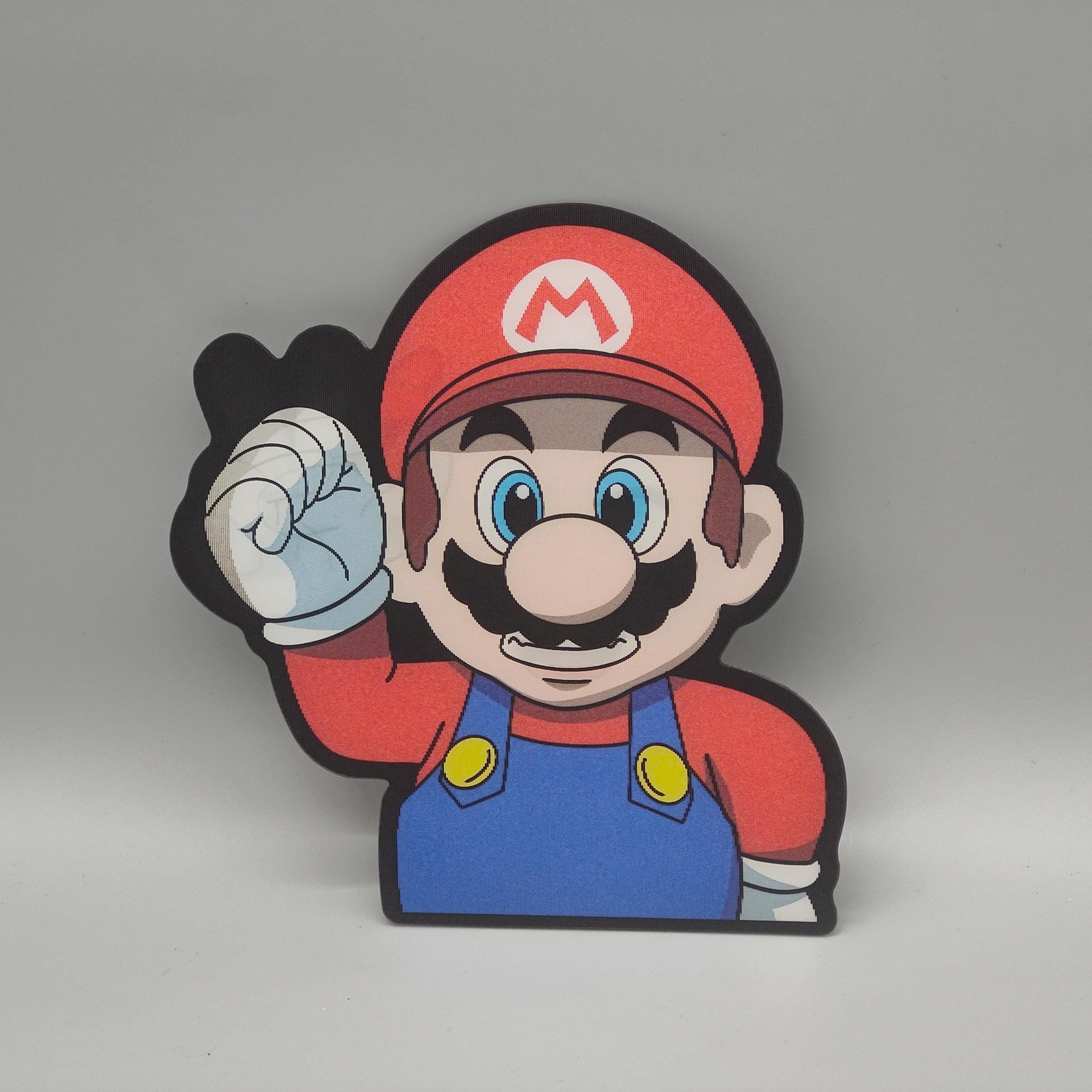 Lenticular 3D Mario Sticker | Morphing Video Game Character Decal | Super Mario Animated Sticker | Gamer Gift | Water Bottle & Laptop Decal