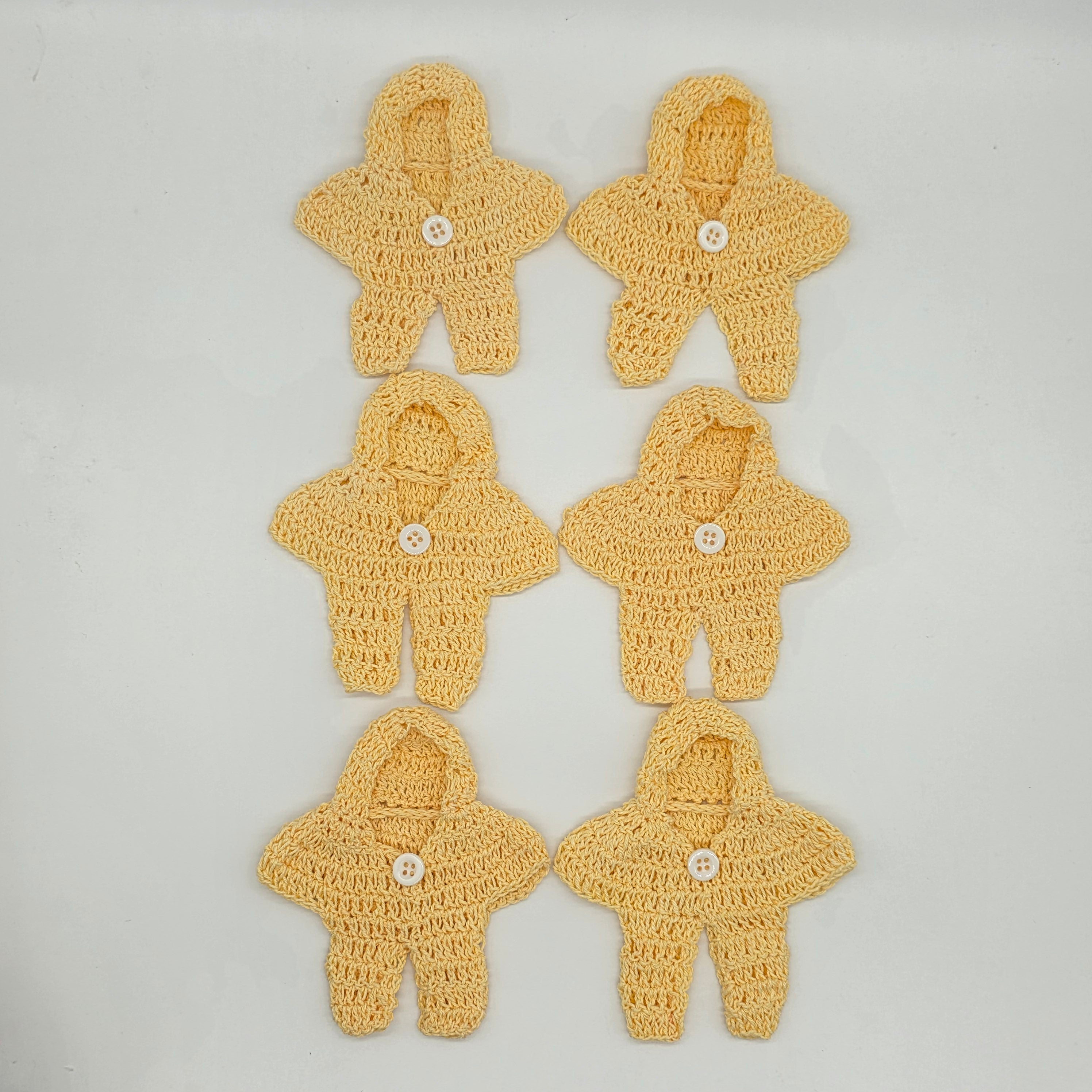 Adorable Star Crochet Party Favors - Tiny Hoodie Party Gift Set
