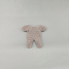 Set of 6 - Baby shower favors, Baby Grey, Baby welcome favors, Crochet mini outfit, cute party favors, crochet favors