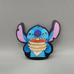 3D Lenticular "blue dog" koala Sticker - High Quality Waterproof Sticker - For Craft, Car, Book Cover, Laptop, Eating Pancakes.