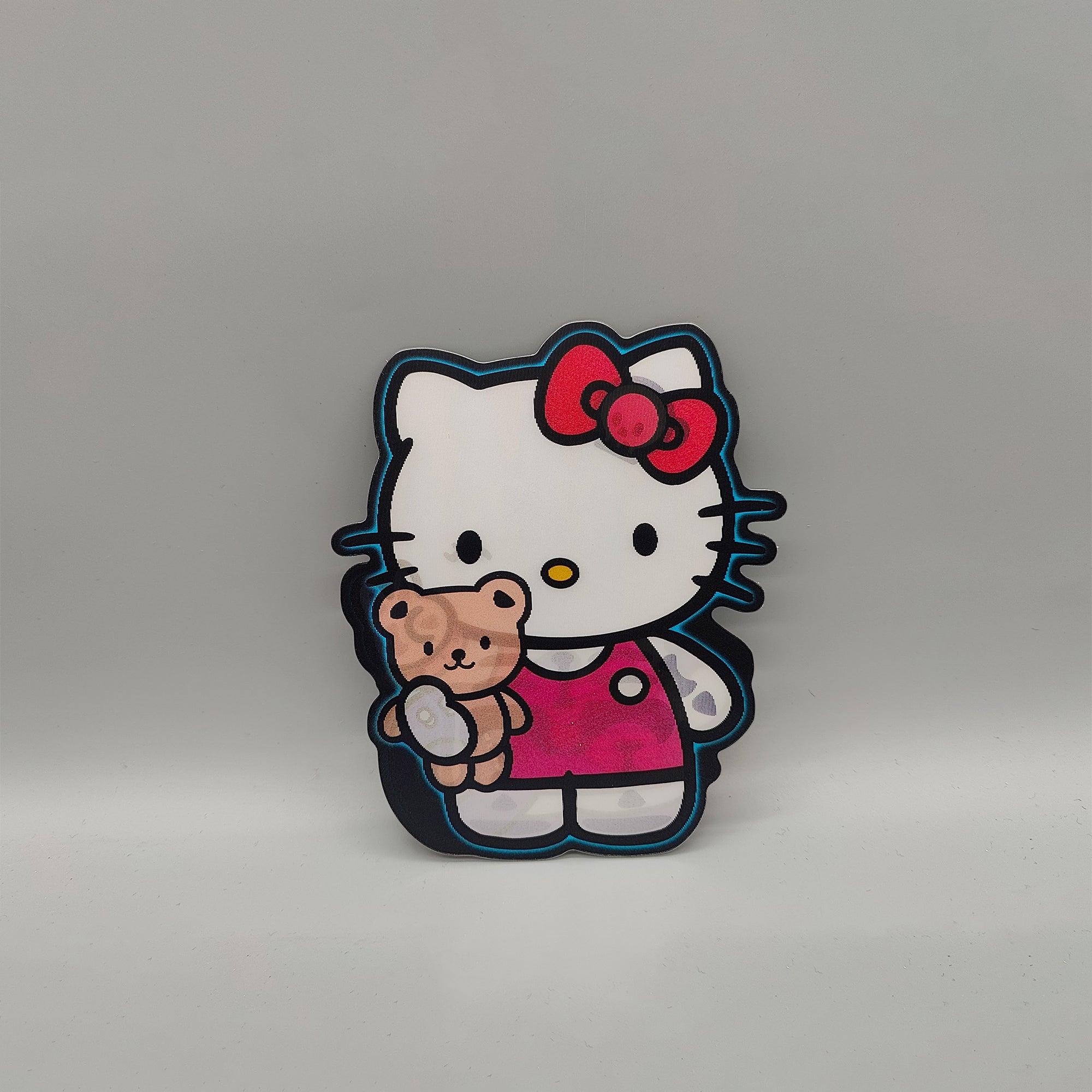 3D Lenticular Hello Kitty Sticker - High Quality Waterproof Sticker - For Craft, Car, Laptop or any clean surface. Skull Rock Guitar