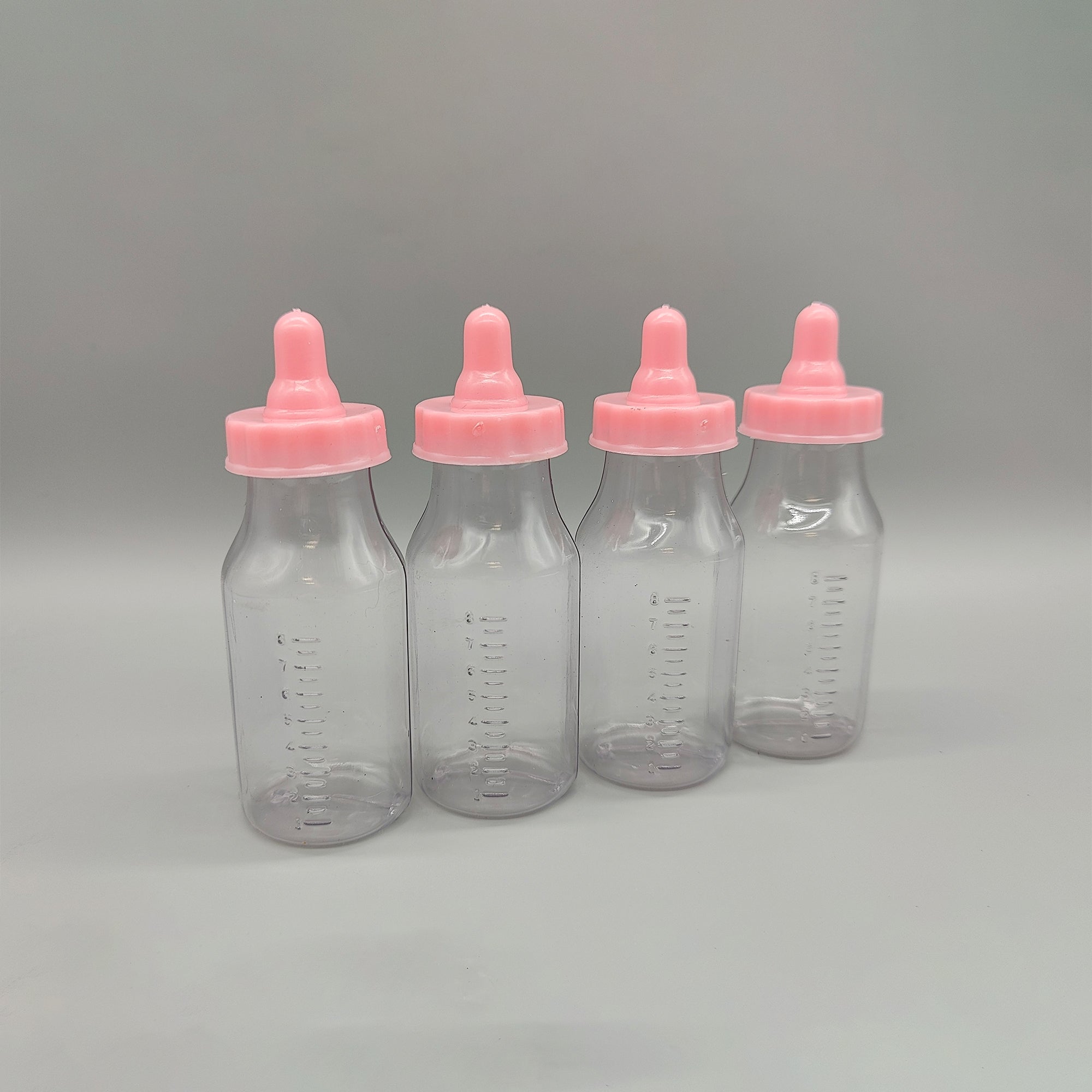 Set of 12 - Baby Pink Bottles - Party Favor Bottles, Baby Bottles, Baby Favors, Baby Shower, Baby Welcome, Gender Reveal