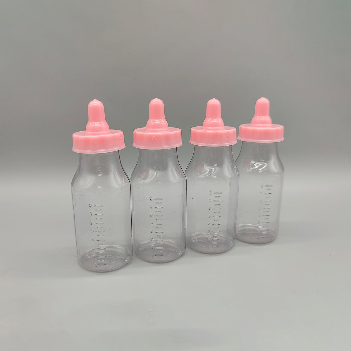 Set of 12 - Baby Pink Bottles - Party Favor Bottles, Baby Bottles, Baby Favors, Baby Shower, Baby Welcome, Gender Reveal