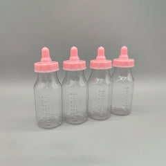 Set of 12 - Baby Pink Bottles - Party Favor Bottles, Baby Bottles, Baby Favors, Baby Shower, Baby Welcome, Gender Reveal