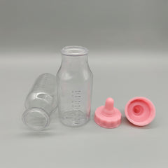 Set of 12 - Baby Pink Bottles - Party Favor Bottles, Baby Bottles, Baby Favors, Baby Shower, Baby Welcome, Gender Reveal