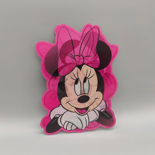 3D Lenticular Mickey Minnie Sticker - High Quality Waterproof Sticker - For Craft, Car, Book Cover, Laptop or any clean surface. Disney